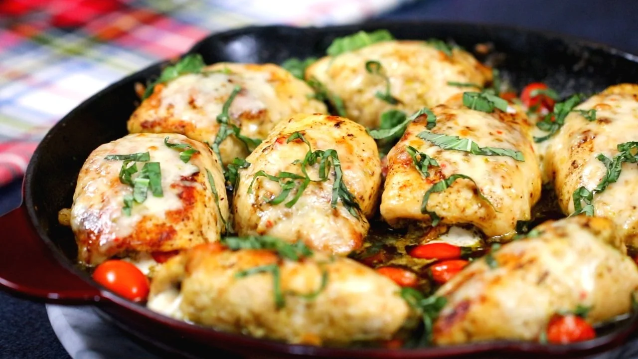 Chicken Pesto Roll Ups Easy — Kelvin's Kitchen