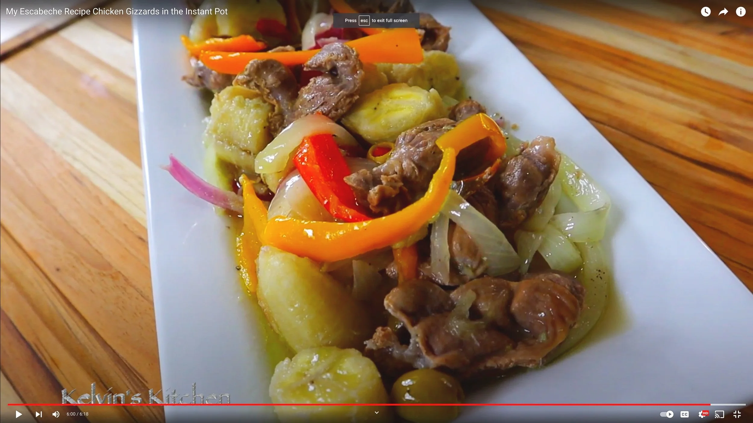 My Escabeche Recipe Chicken Gizzards in the Instant Pot — Kelvin's Kitchen