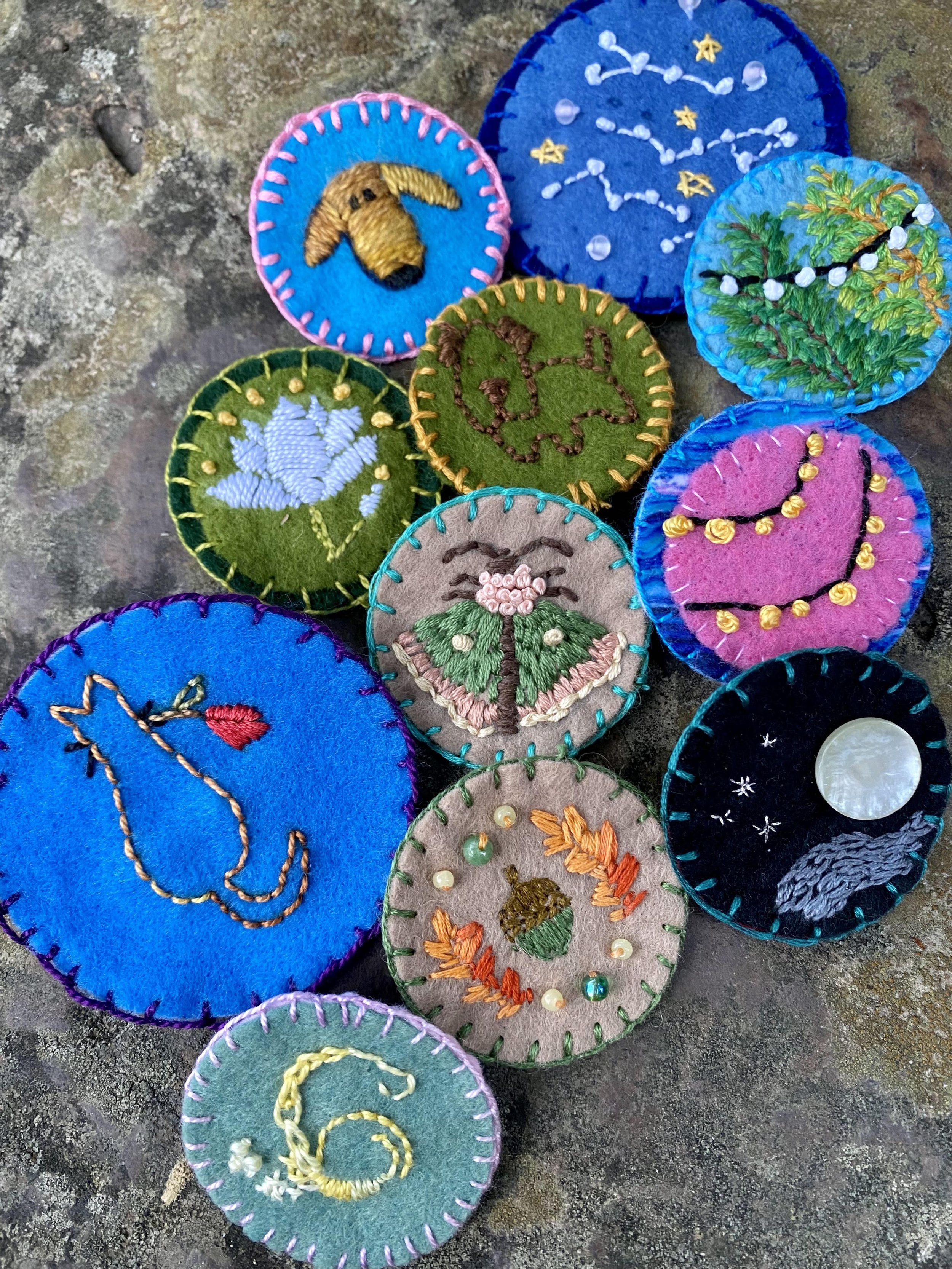 Embroidered Felt Merit Badges
