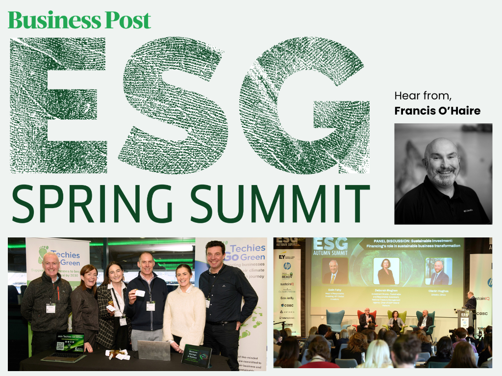 Francis O’Haire to Speak at the ESG & Sustainable Business Summit — Meet Techies Go Green