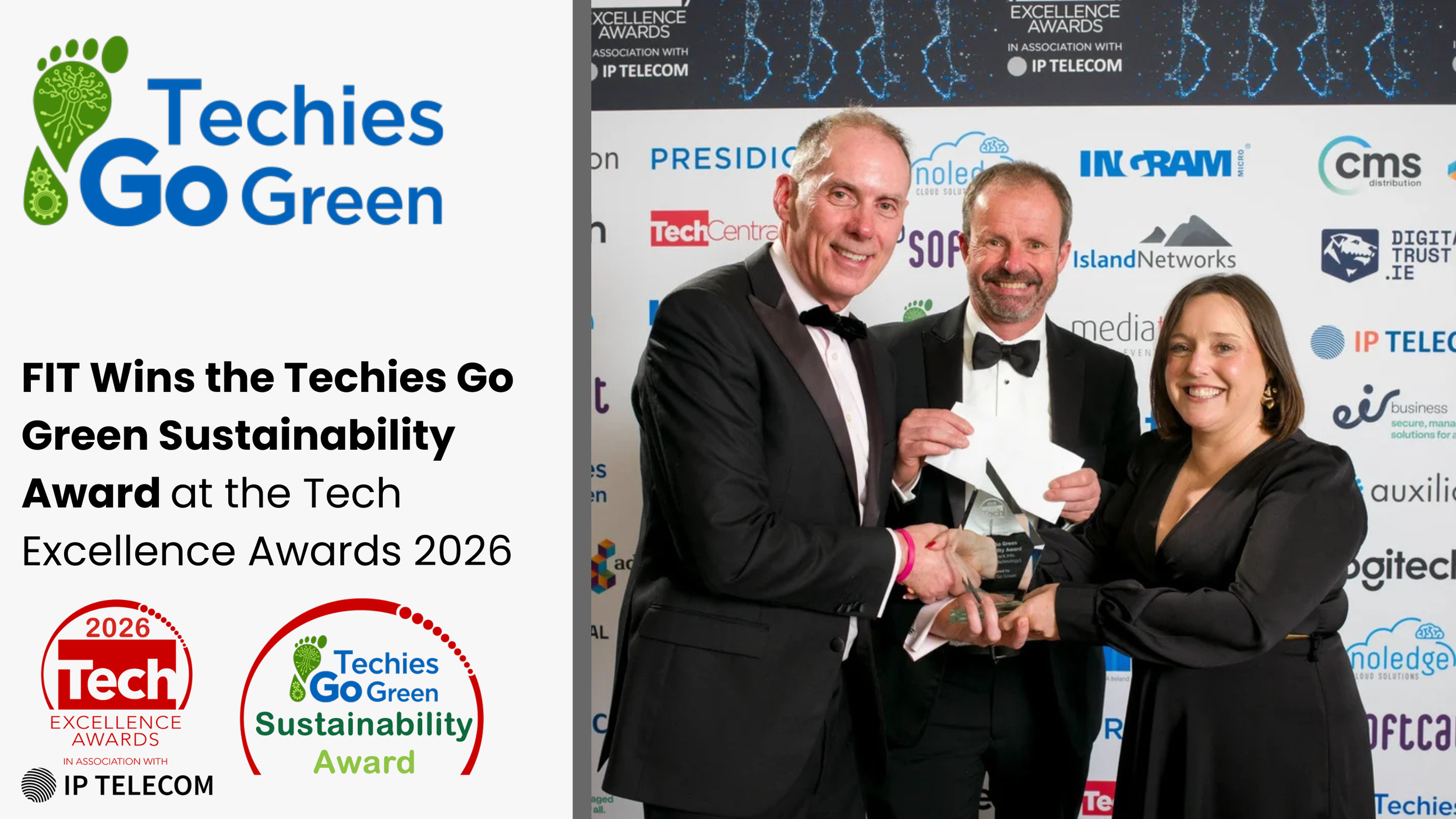 FIT Wins the Techies Go Green Sustainability Award at the Tech Excellence Awards 2026