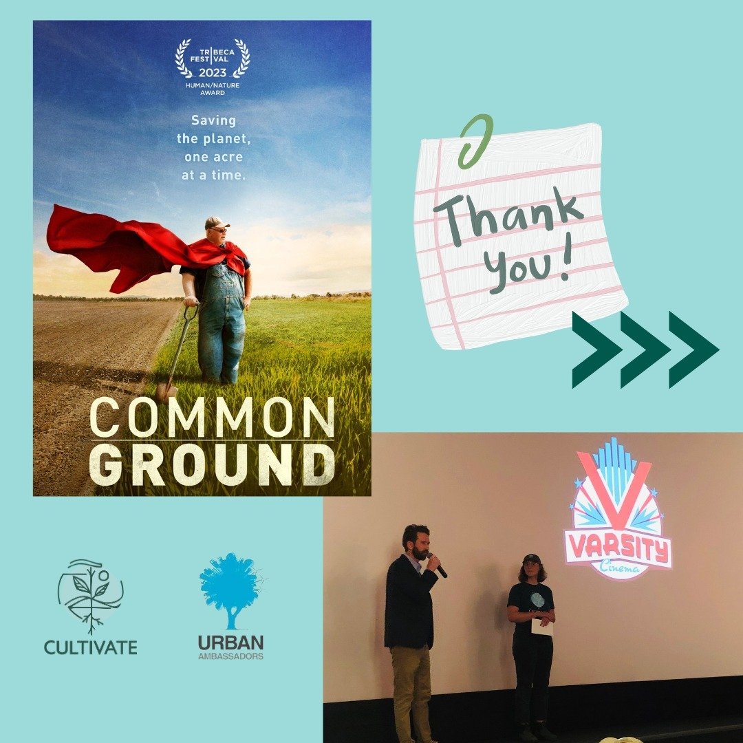 Thank you so much to everyone who came out for the #commongroundfilm screening on Earth Day! 
Thank you to the @thevarsitydsm for hosting us and our event partner @urbanambassadors! 
Be sure to check out the commongroundfilm.org website for more ways