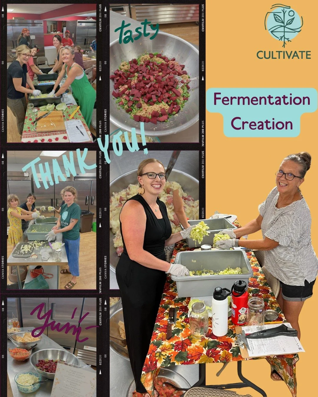 THANK YOU!! We had SO much fun in this hands-on fermentation class last week 🍾 We also shared a beautiful community meal made with local products from the @iowafoodcoop ❤ If you missed out, there are two upcoming classes this month. Register through