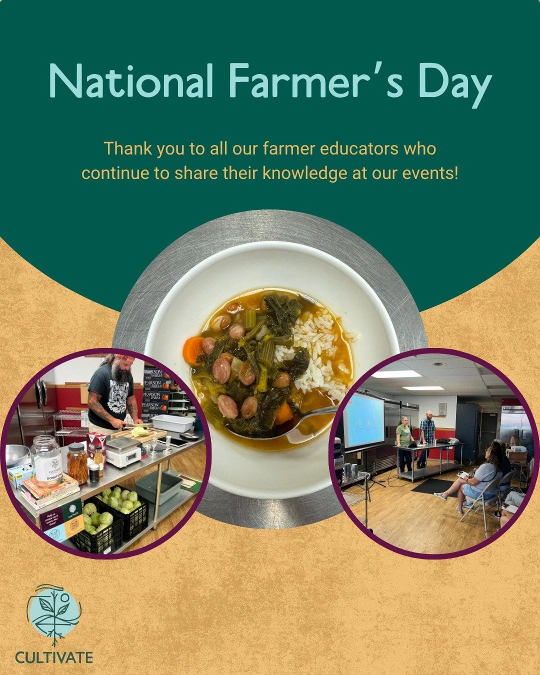 Celebrating all farmers today 👩&zwj;🌾👨&zwj;🌾 Thank you to our farmer educators who have educated at our events this year! 

#cultivatefoodconnections #cultivateyourplate #iowalocalfoodsystems