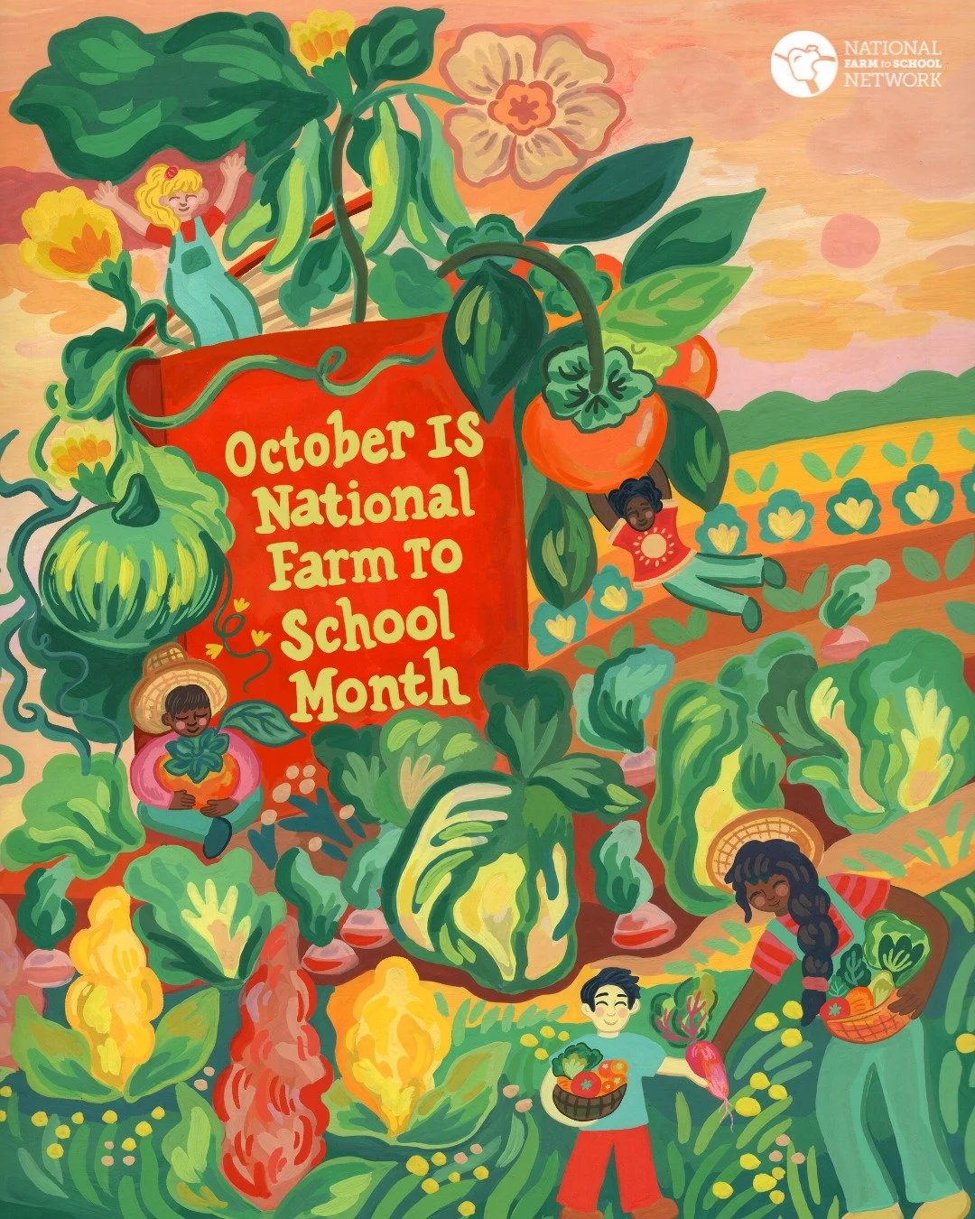 October is National Farm to School Month ✏🍎 National Farm to School Month is a way to celebrate the connections happening all over the country between students and local food! Many schools host taste tests of local food, participate in nutrition edu