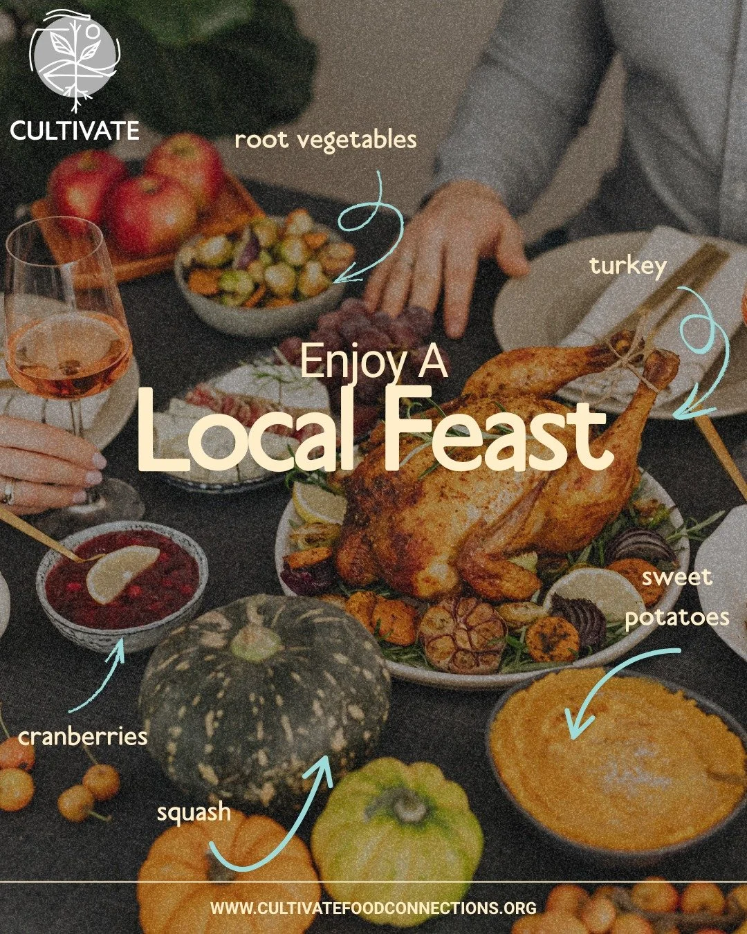 With so many holiday feasts coming up, there are many opportunities to source locally for all your dishes 🍽 Remember that staples like bread, honey, milk, and butter can also be found. Check out our website to find where you can get all your favorit