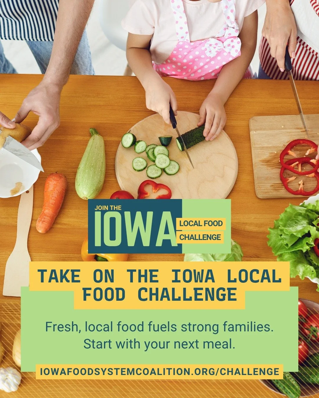 As an organization focused on educating food citizens, we see local food as part of the solution. That&rsquo;s why we&rsquo;ve joined the @iowafoodsystemcoalition and partners across the state to support the Iowa Local Food Challenge. It&rsquo;s a si