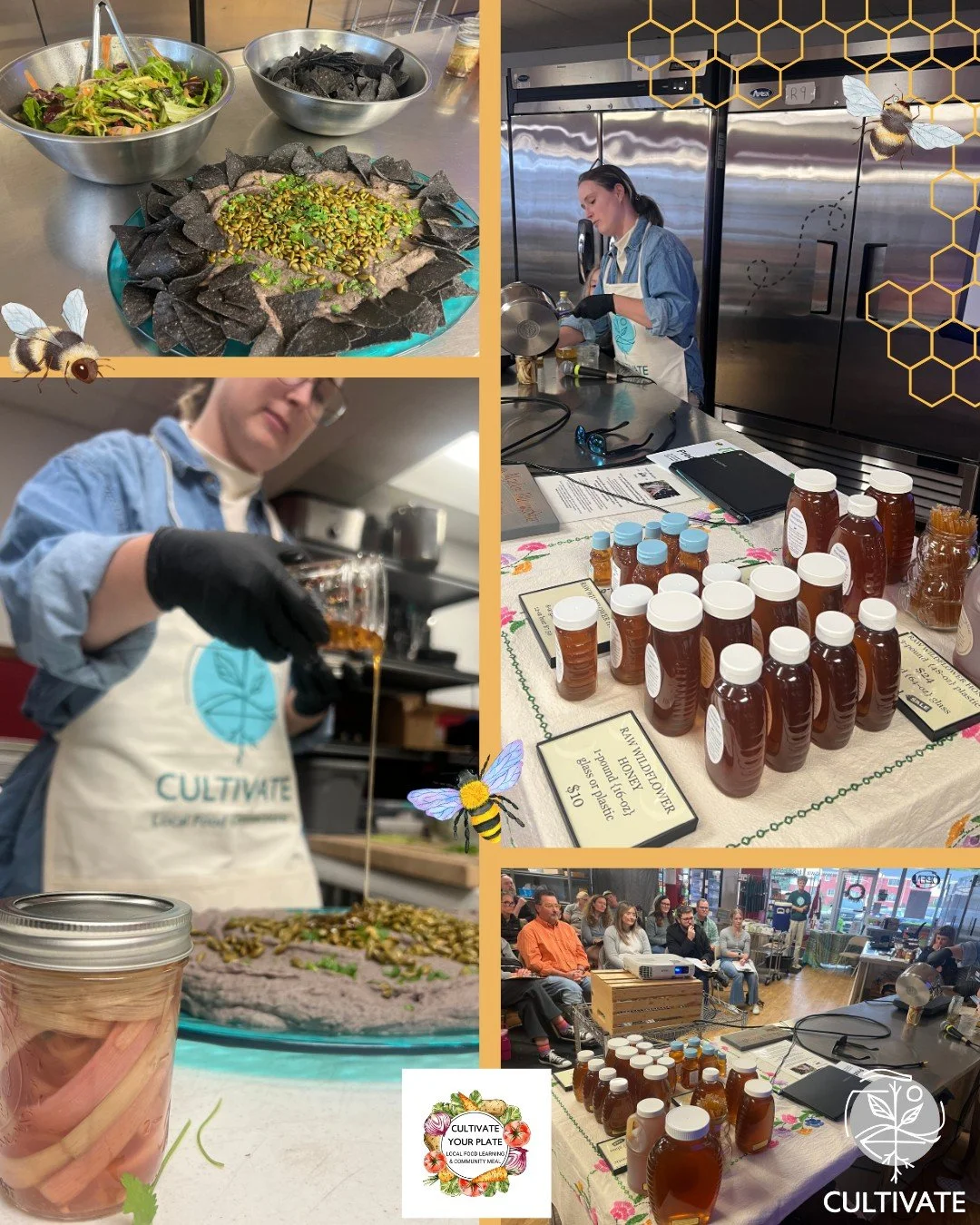 We had so much fun at our most recent Cultivate Your Plate event with Meadow BlazingStar Honey 🍯💛 We learned so much about the importance of bees in our local food system and ate some delicious honey-based foods. Stay tuned for more events coming s