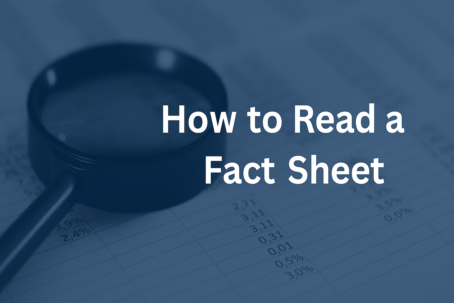 How to Read a Fact Sheet (FDNY Retiree Guide)