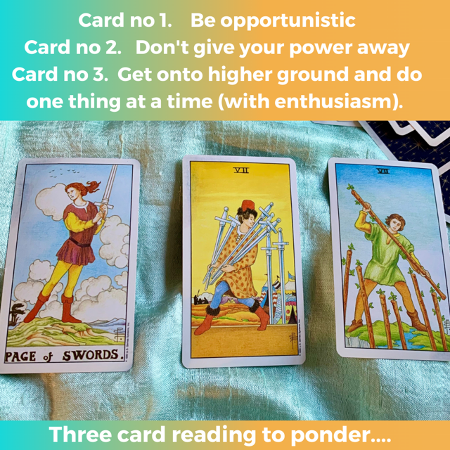 How just three cards can give a clear direction of the way forward