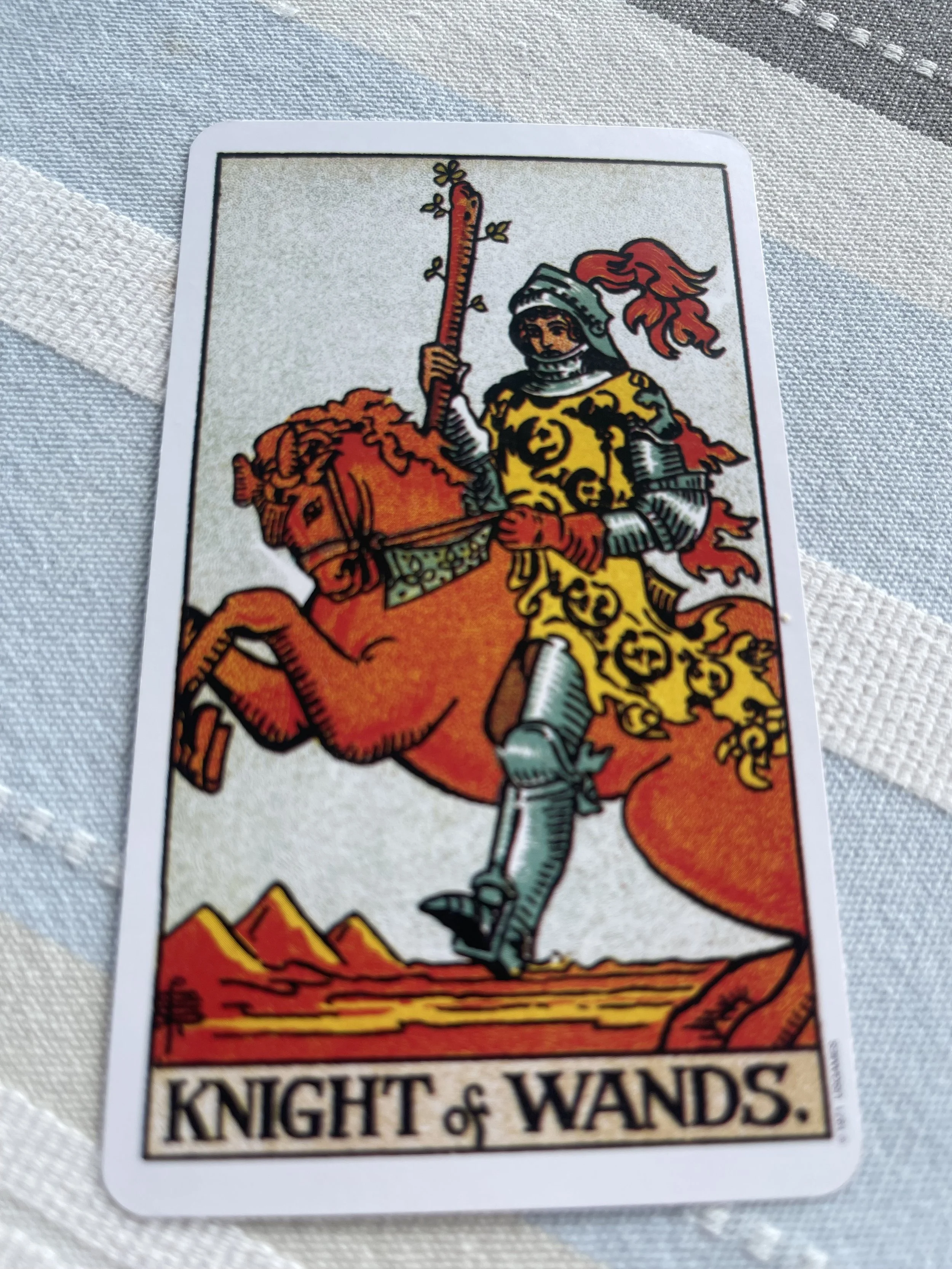 The King of Swords versus the Knight of Wands in a tarot reading
