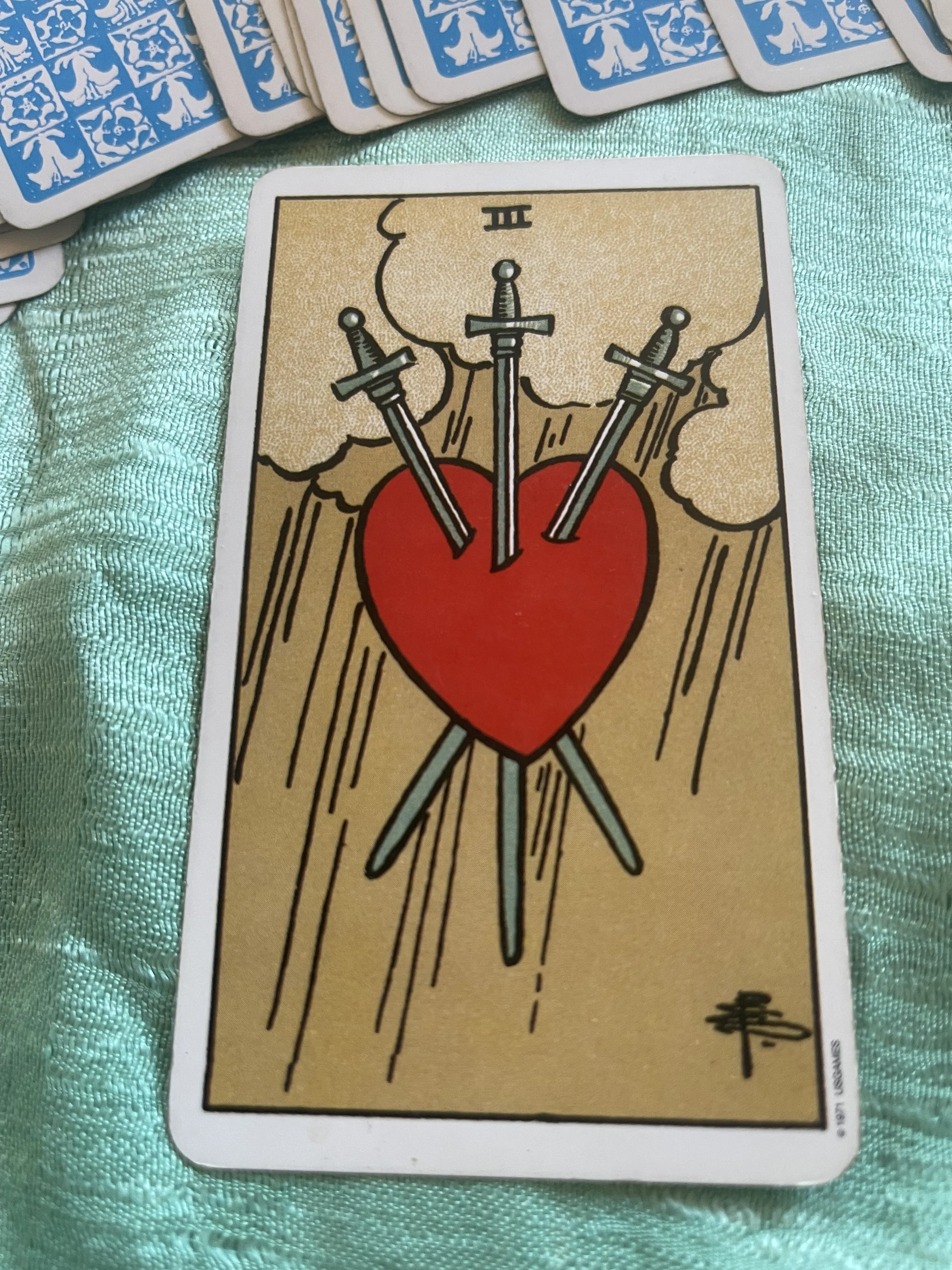 three of swords tarot card