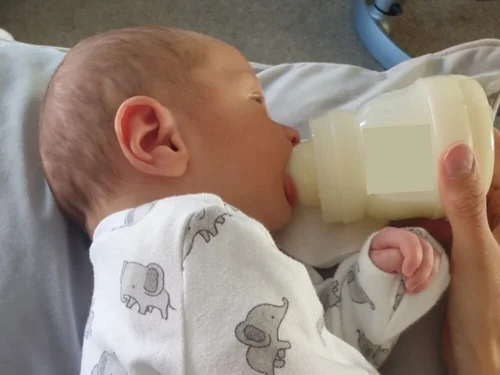 Elevated side lying bottle feeding — Feed Eat Speak - Stacey Zimmels