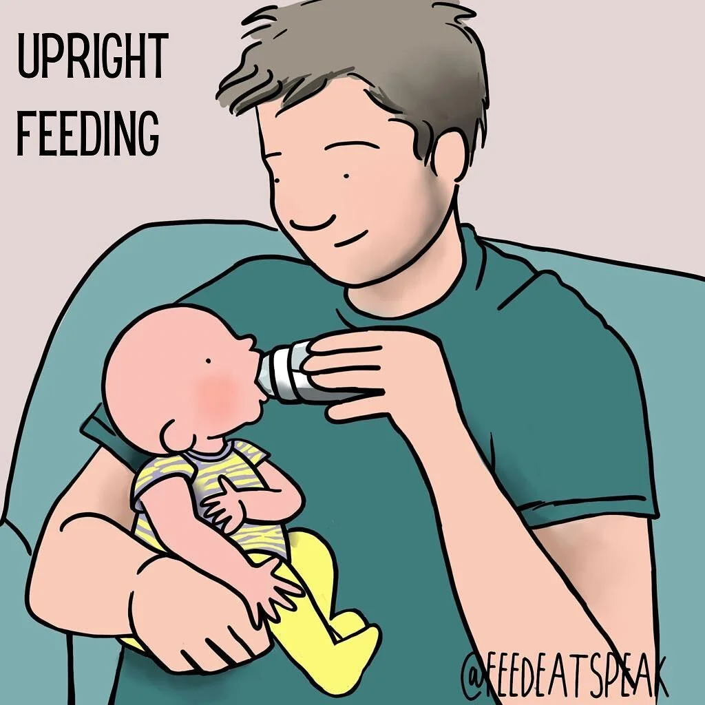 I&rsquo;m feeling upset after seeing a post by a non feeding specialist, non healthcare professional with a sensationalist headline claiming that upright feeding can increase the risk of choking. Its upsetting as I know parents will read it and worry