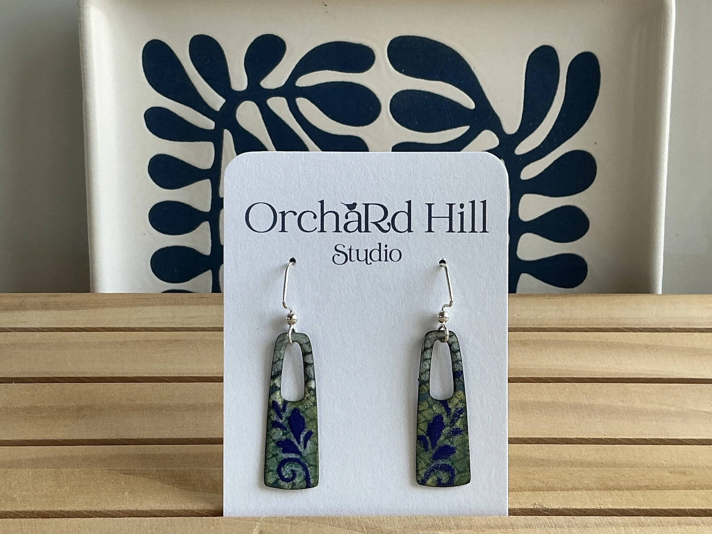Enamel Earrings