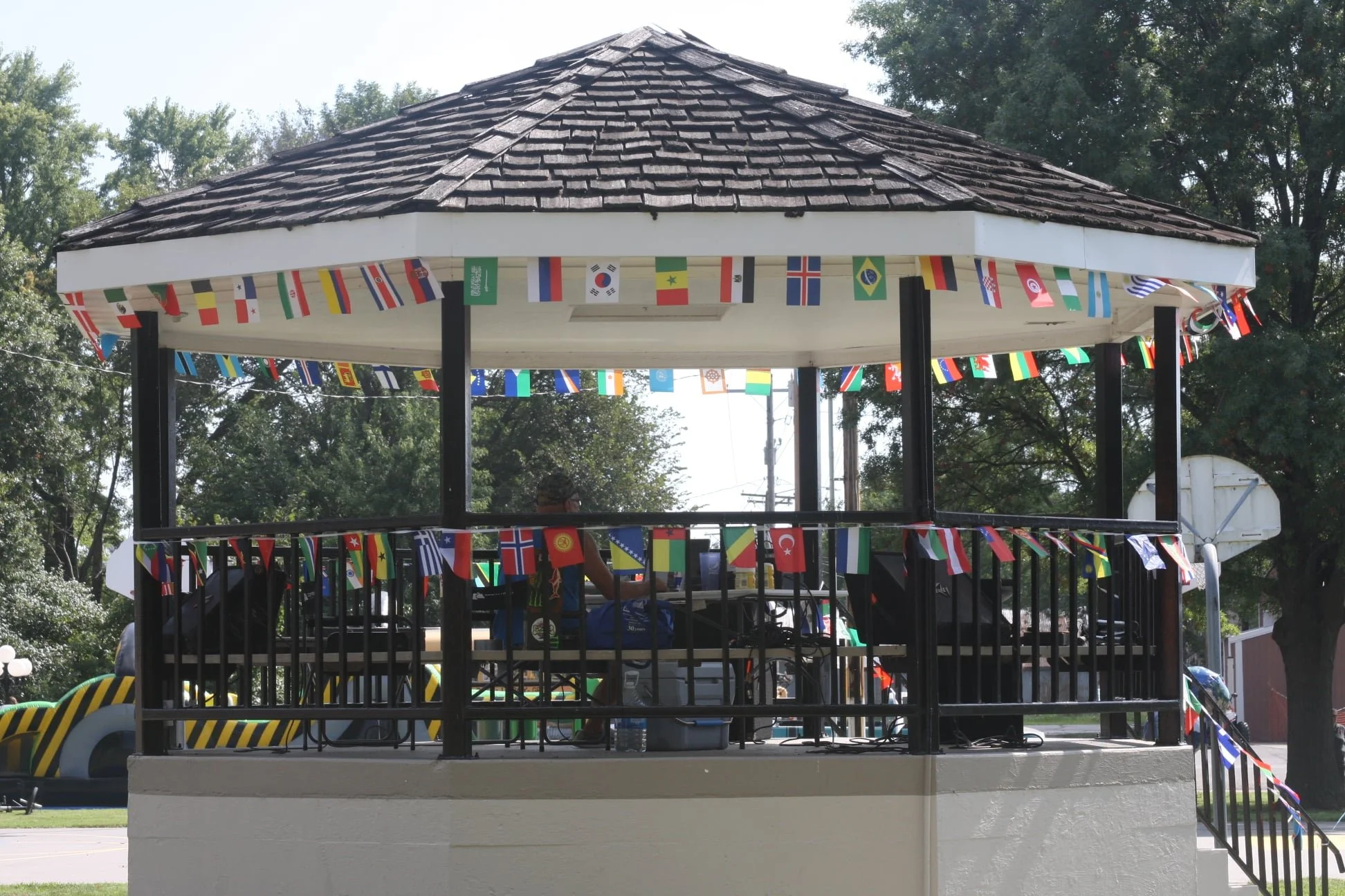 LeRoy City Park Gazebo at Homecoming