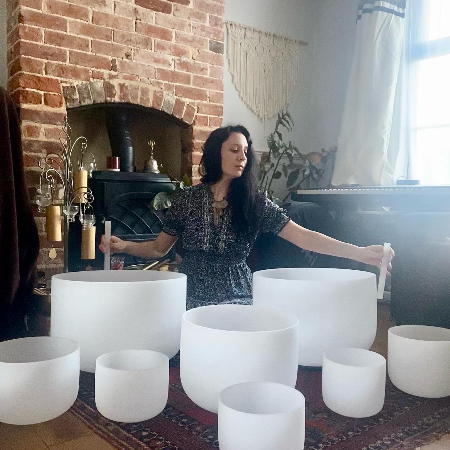 My dreams came true over the weekend with a trip to Reading to collect my beloved 14 + 18 inch crystal singing bowls. 🤍 I have been searching the UK for these as they have an incredibly powerful deep long lasting resonance. 

I thought I&rsquo;d mak