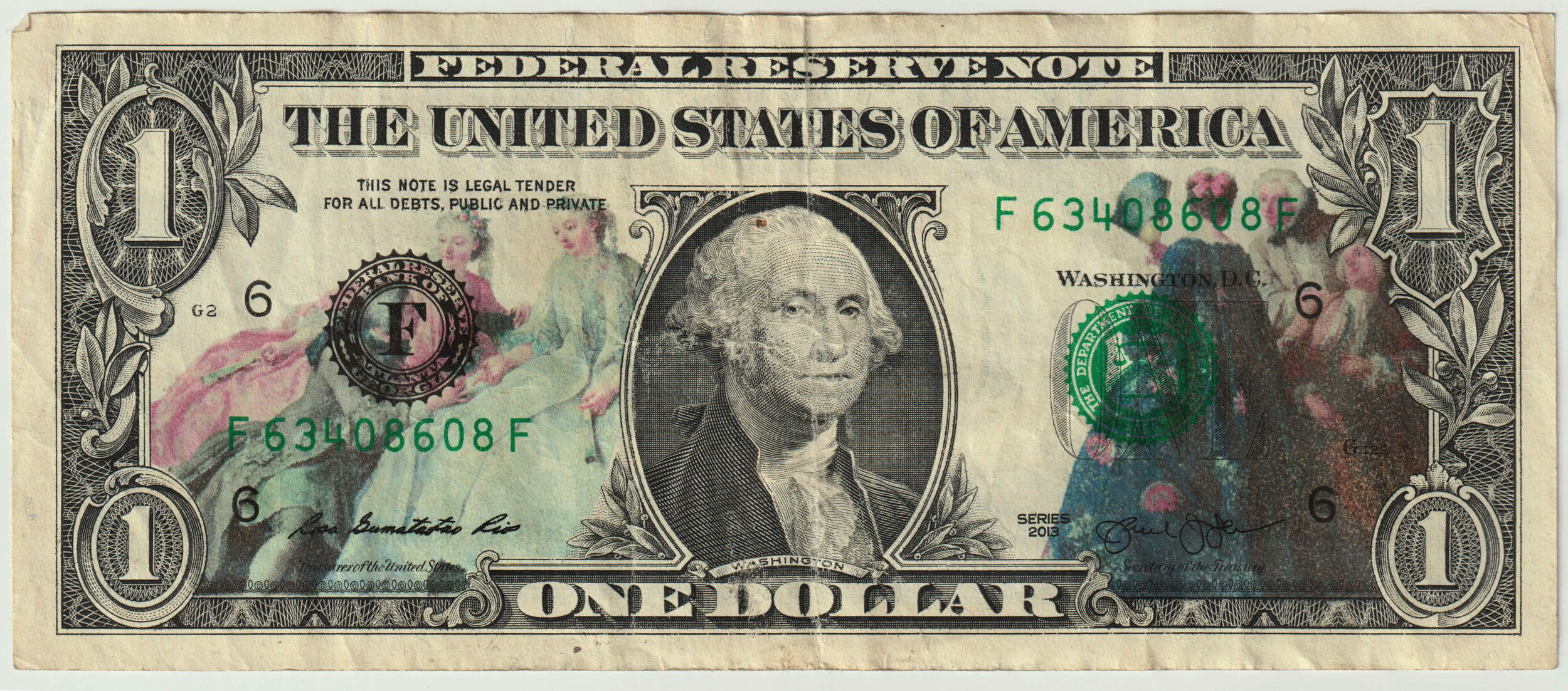 One Dollar Bill, Fragonard II
Giclee Process