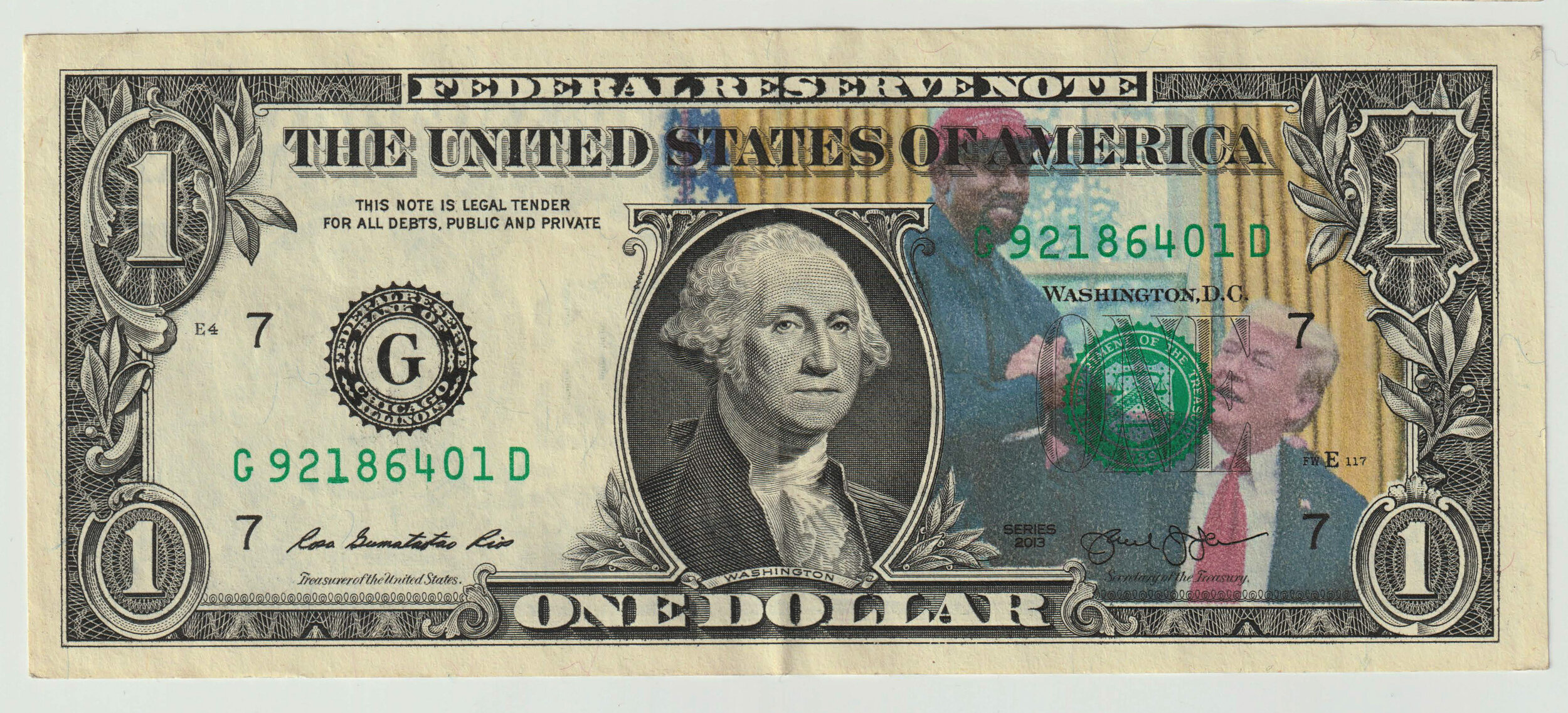 One Dollar Bill, Kanye Meets with Trump
Giclee Process