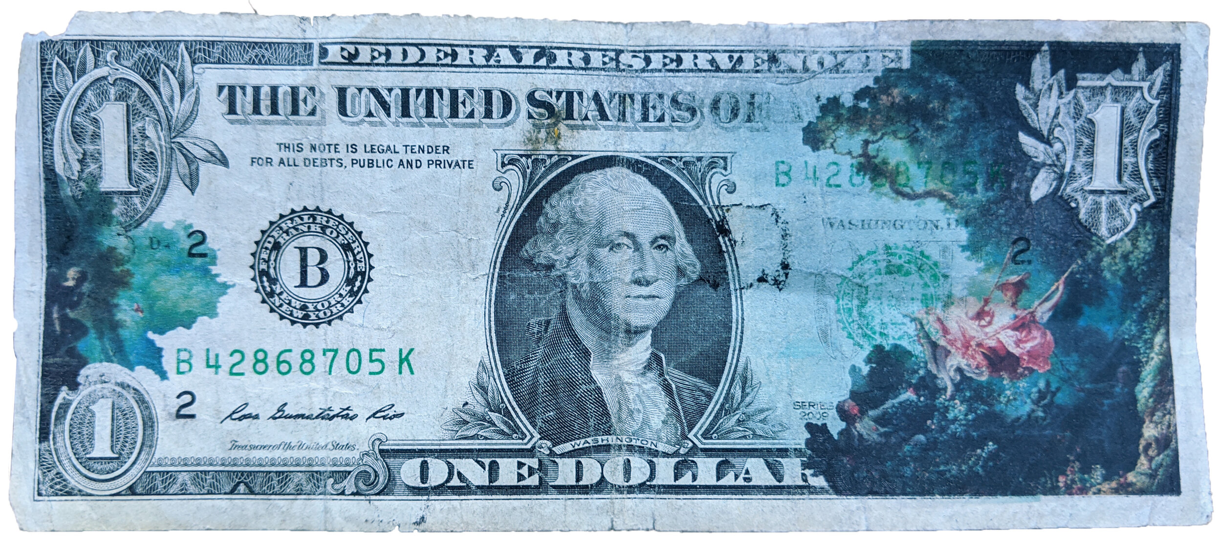 One Dollar Bill, Fragonard
Giclee Process
