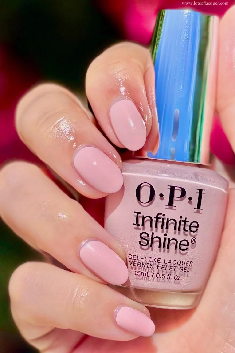 OPI Infinite Shine Pretty Pink Perseveres swatch
