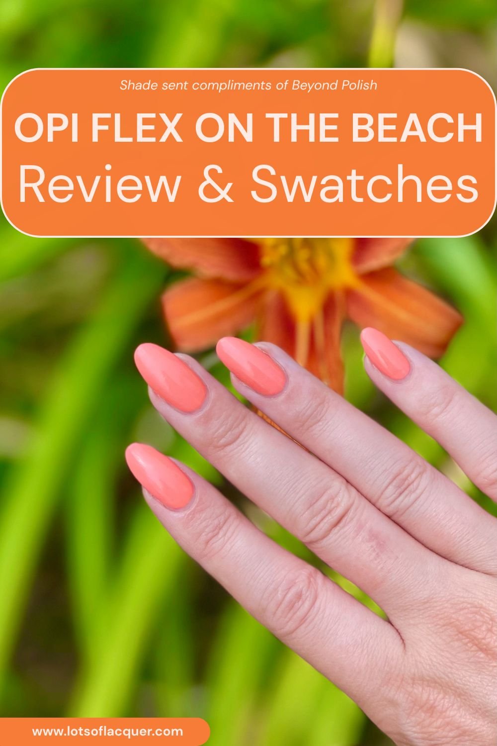 Gifted by Beyond Polish / OPI “Flex on the Beach” Review & Swatches text overlay swatch