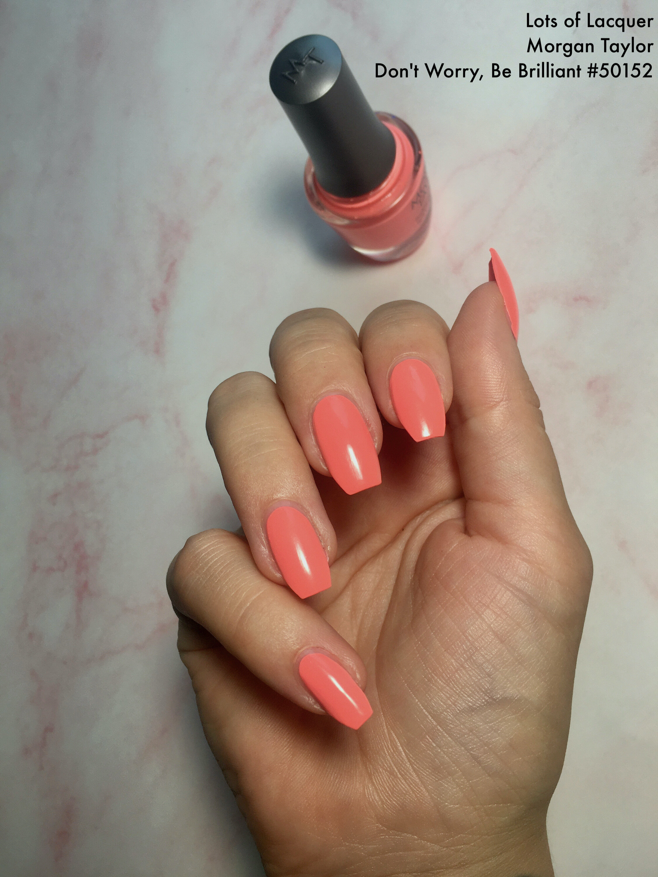 ILNP Summer - Warm Neon Coral Pink Studio Color Nail Polish