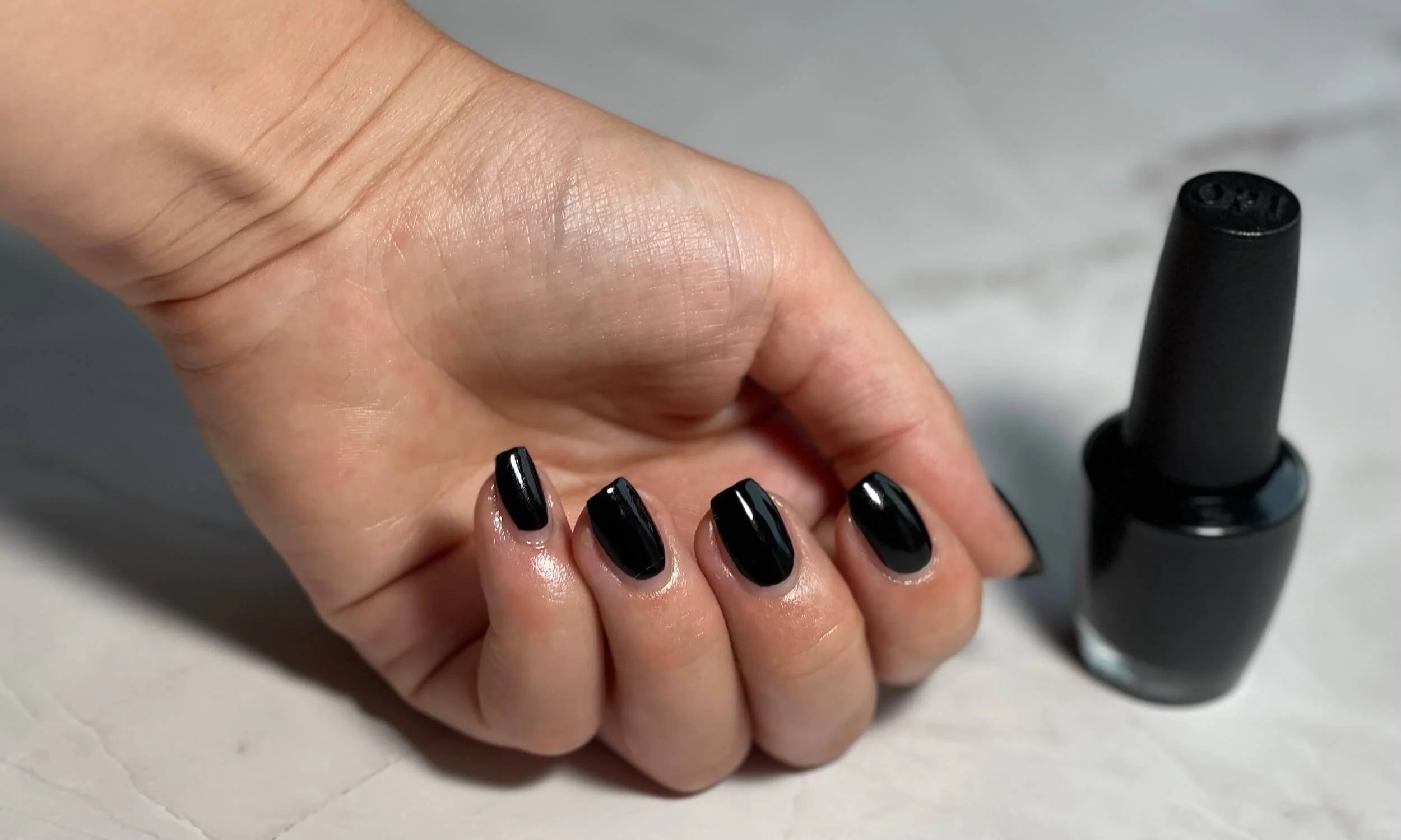 10. OPI Infinite Shine Nail Polish in "Black Onyx" - wide 5