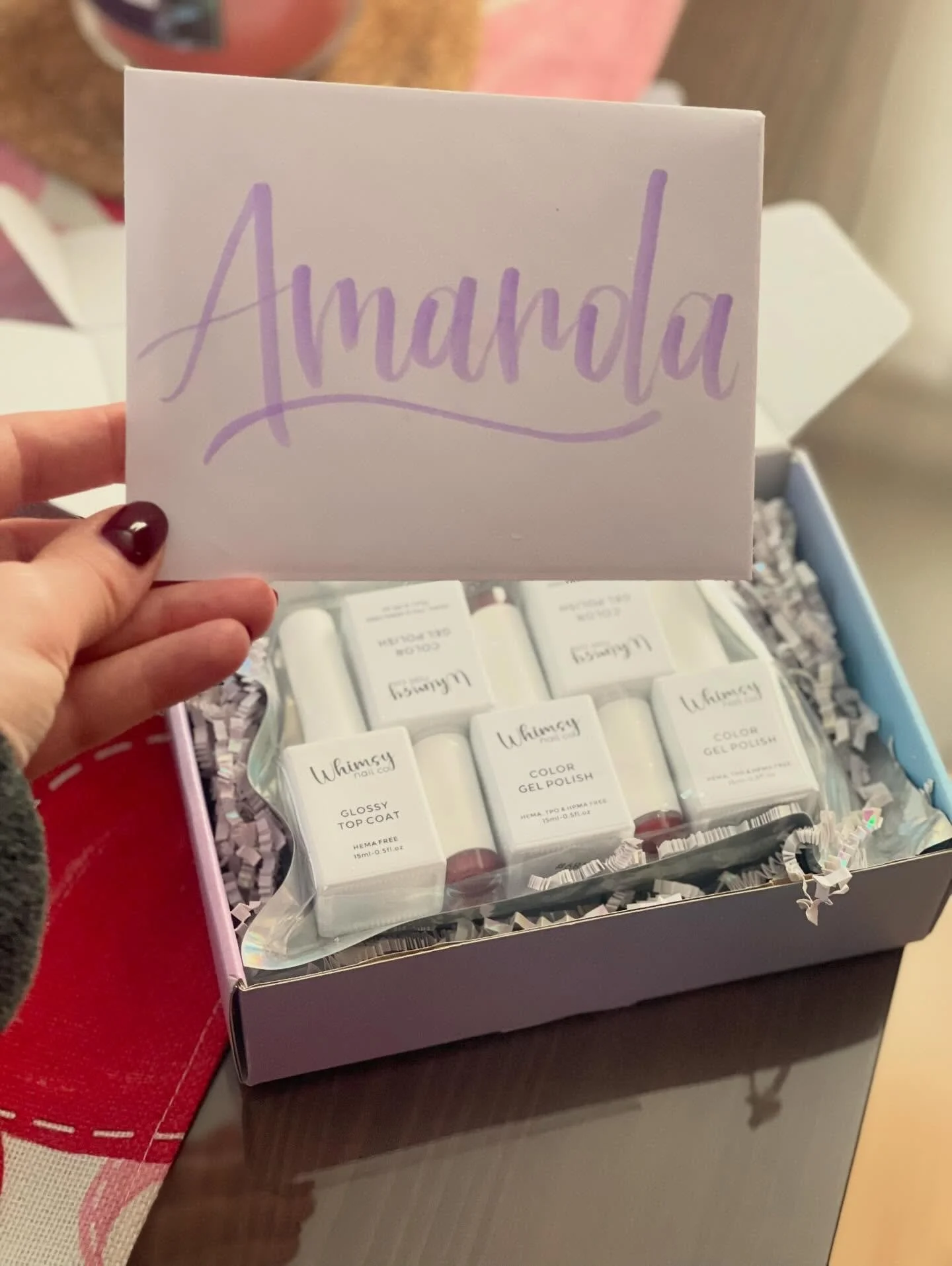 Gifted by @whimsynailcompany 💕I&rsquo;m truly so grateful - look at all these gorgeous gel goodies! 😻 I&rsquo;ve been wanting to try BIAB (builder in a bottle / soft gel builder), and Lindsey answered that wish by sending so many formulas to explor