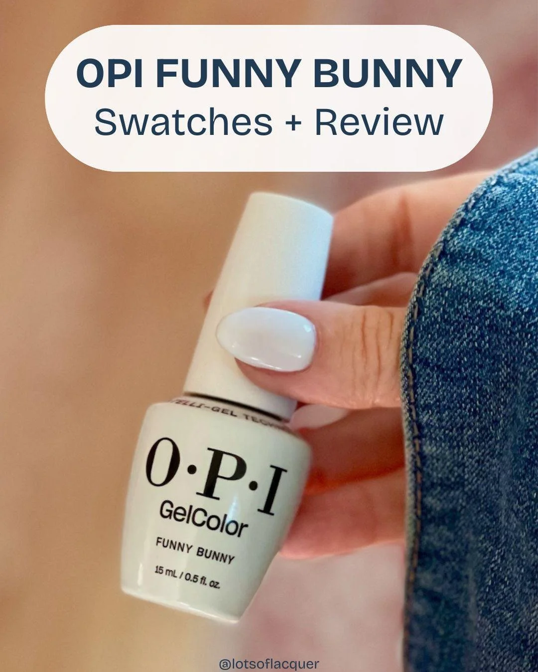 Shade gifted by @beyondpolish | Soft. Milky. Glossy 🤍 The perfect milky white mani does exist 🤍 This almond set using @opi  Funny Bunny is soft, glossy, and effortlessly elevated.

🐰 OPI Funny Bunny is the shade everyone keeps going back to for th