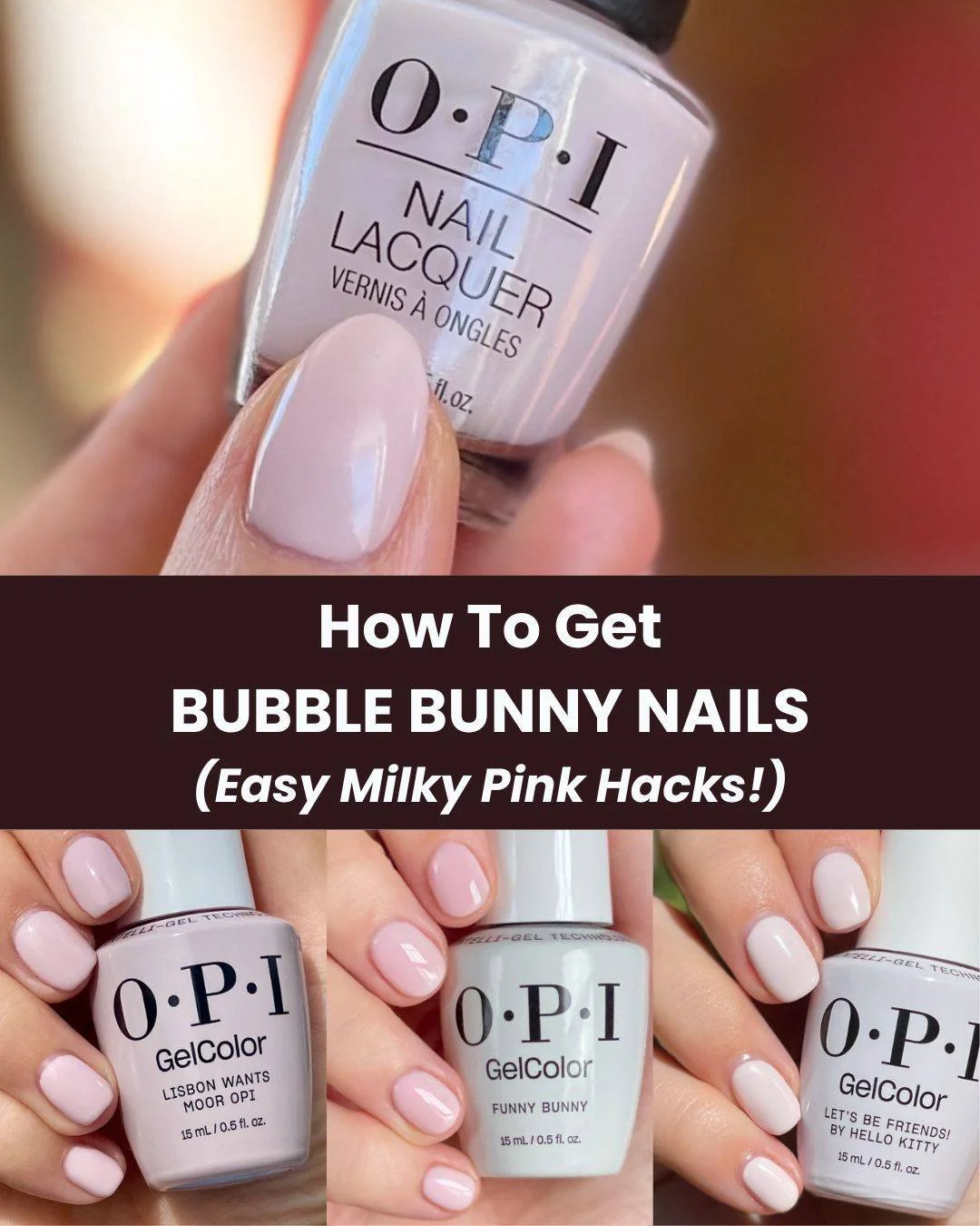 Gifted &hearts; by @beyondpolish 🐰 @opi OPI'm a Bubble Bunny has been in and out of stock since it was released earlier this spring! 💐

OPI really hit it out of the park with this shade! ⚾

▶ While we await restocks, check out 3 other ways you can 