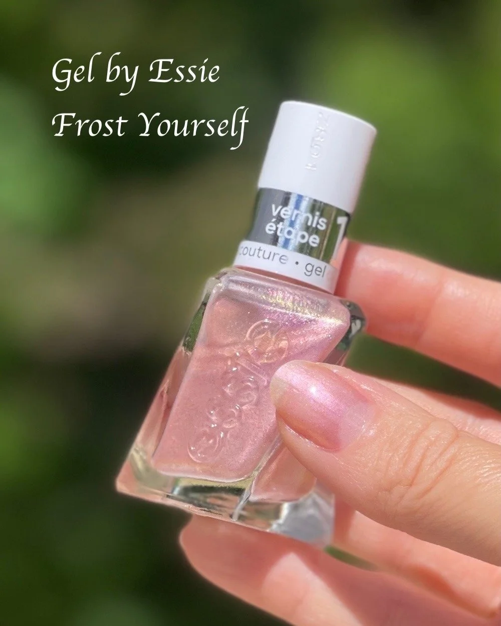 NEW on the blog &amp; youtube! ✨ @essie Liquid Diamonds review: Frost Yourself is a dreamy blush pink shimmer nail polish packed with sunlight sparkle. Are you into trending @tiktok music 🎶? Because this is it!

🔗 See swatches and release details i