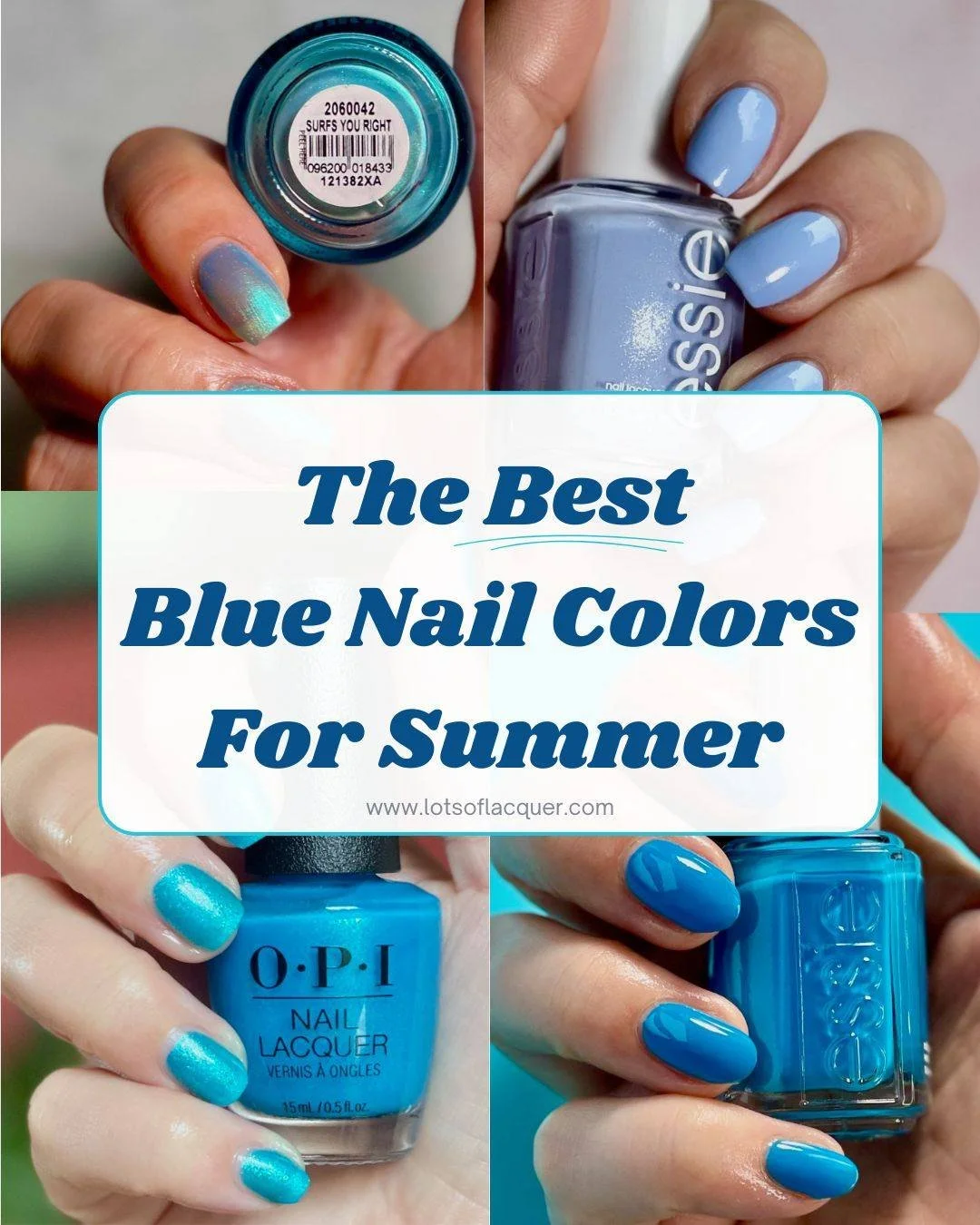 *contains PR* 💙 Blue nails are having a moment this summer 💙 From soft baby blues to bold cobalt shades and shimmering aqua hues, we've rounded up the prettiest blue nail polishes to wear all season long. ☀️🌊

Whether you're headed to the beach, l