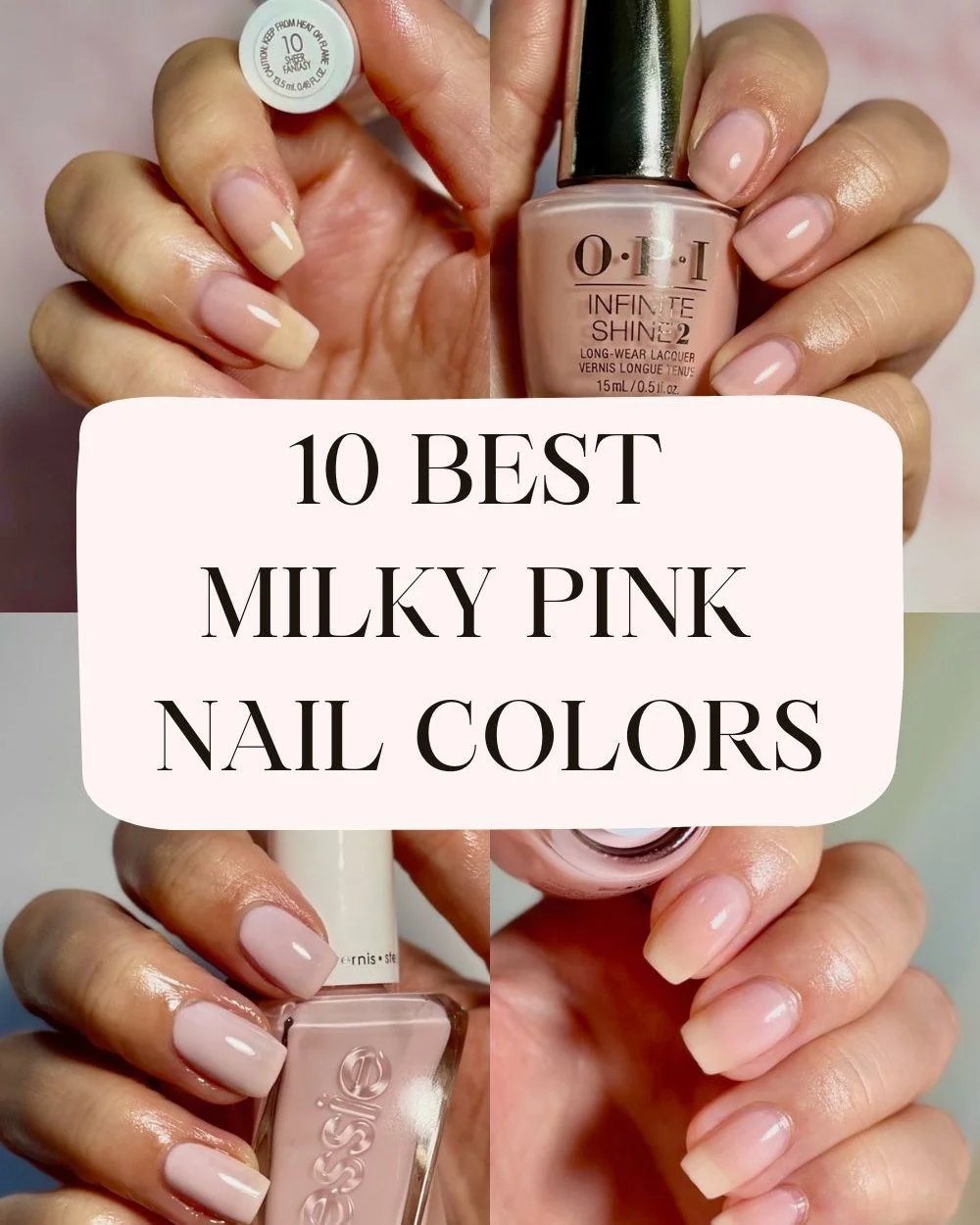 ✨ The easiest way to get that clean, expensive-looking manicure? Milky pink nails. 🤍🌸 If you love the timeless look of a French or American manicure but don't always have the patience for perfect smile lines, milky pink polish is the shortcut you'v