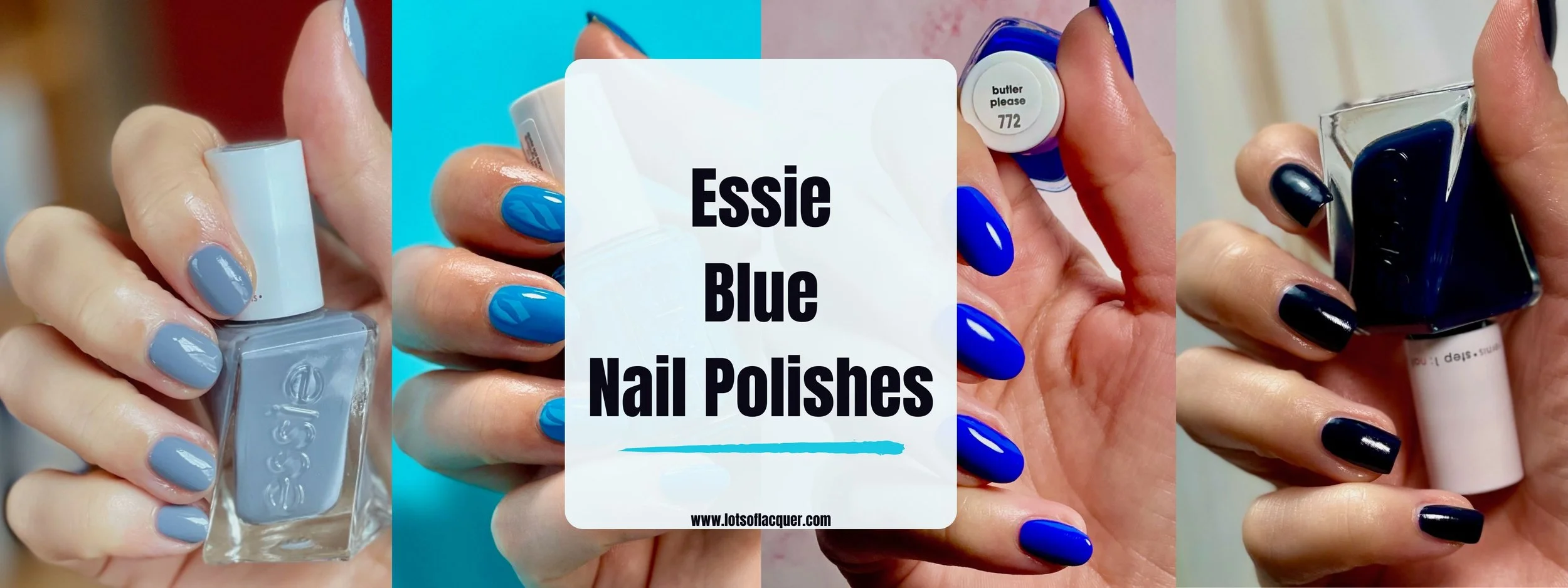 Essie Blue Nail Polishes
