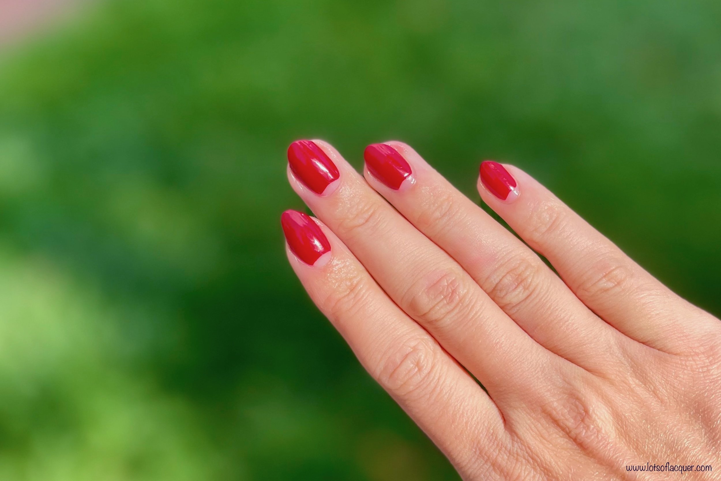 How to Create an Easy Red Half Moon Manicure
