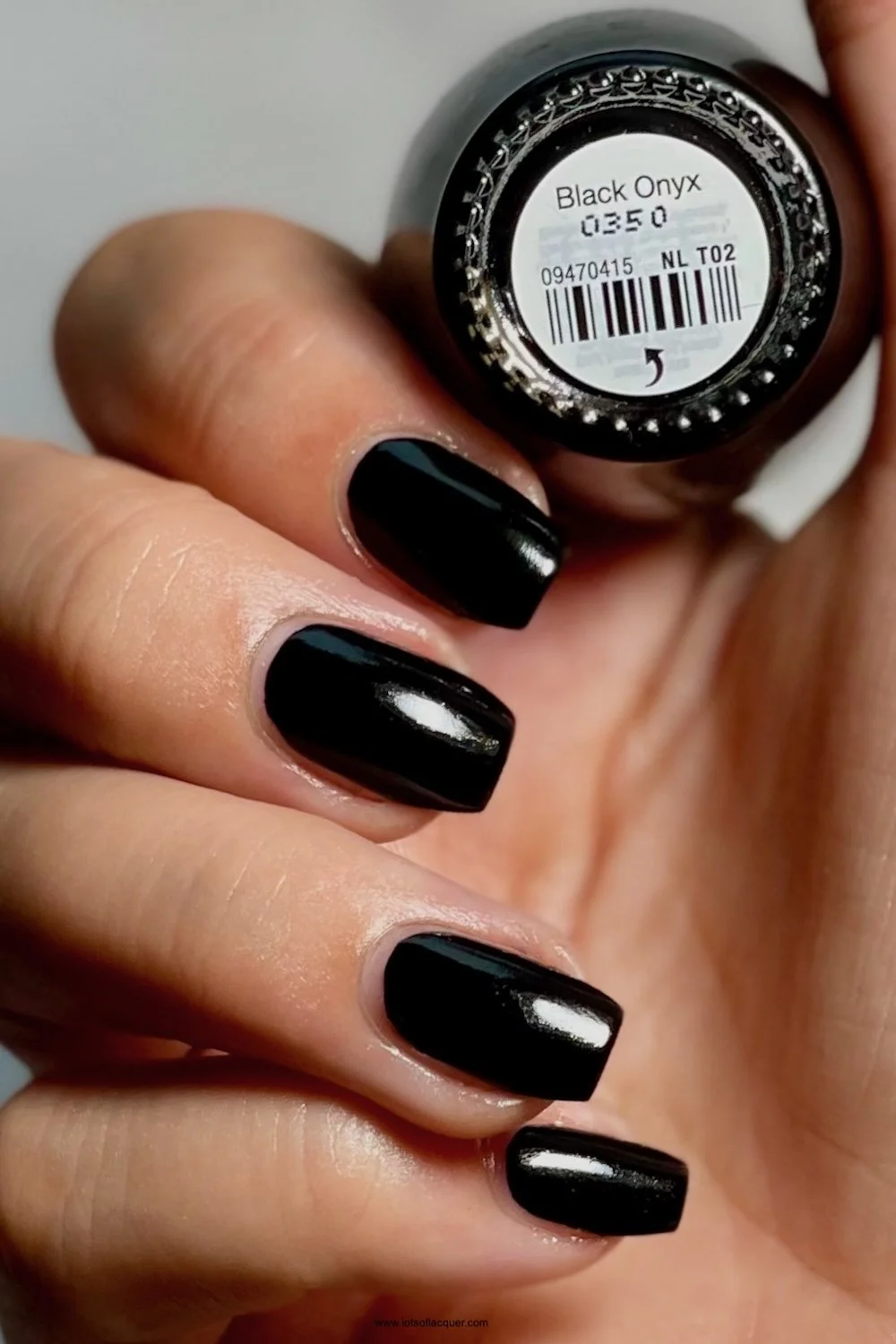 OPI Black Onyx swatch