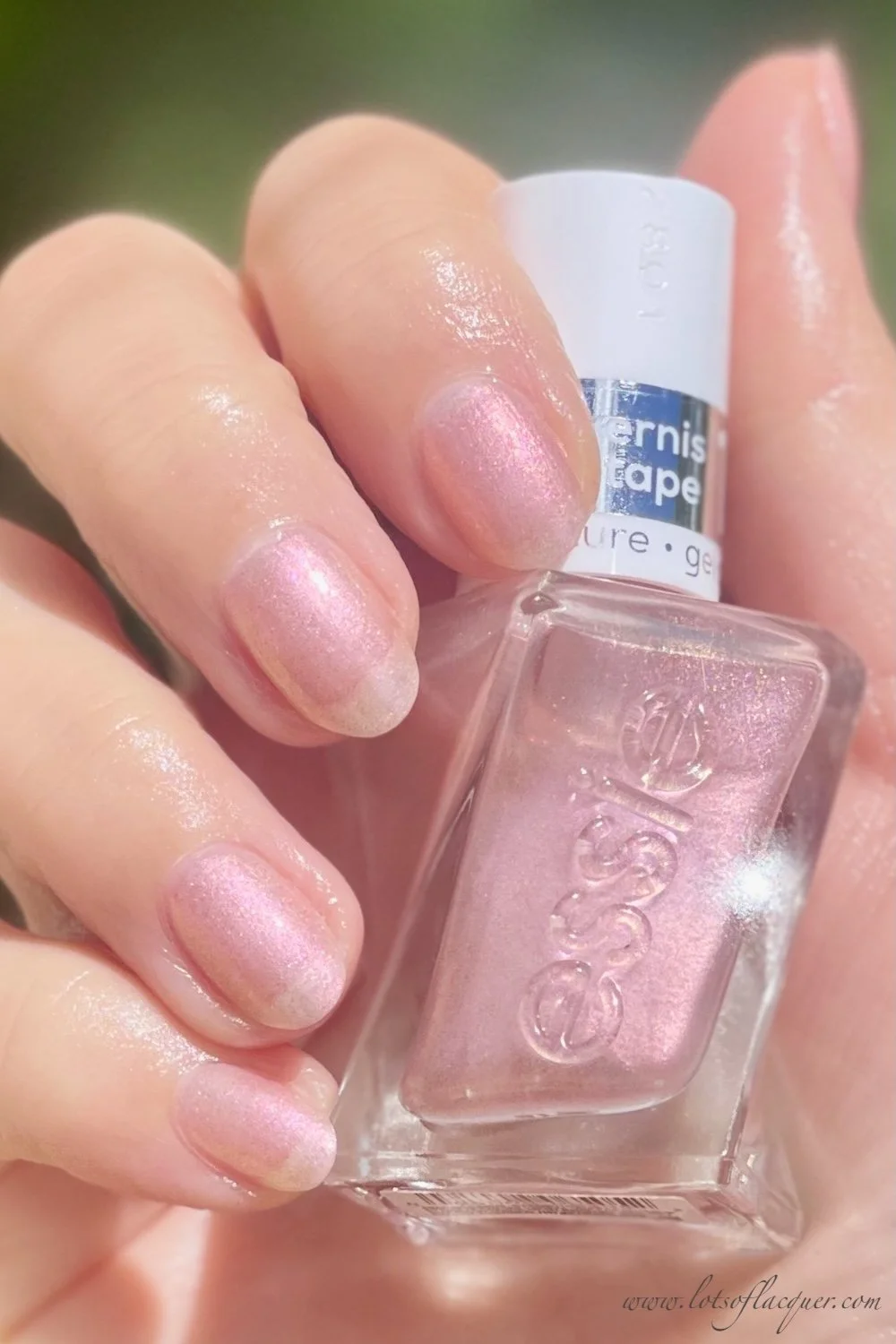essie gel couture liquid diamonds frost yourself swatch