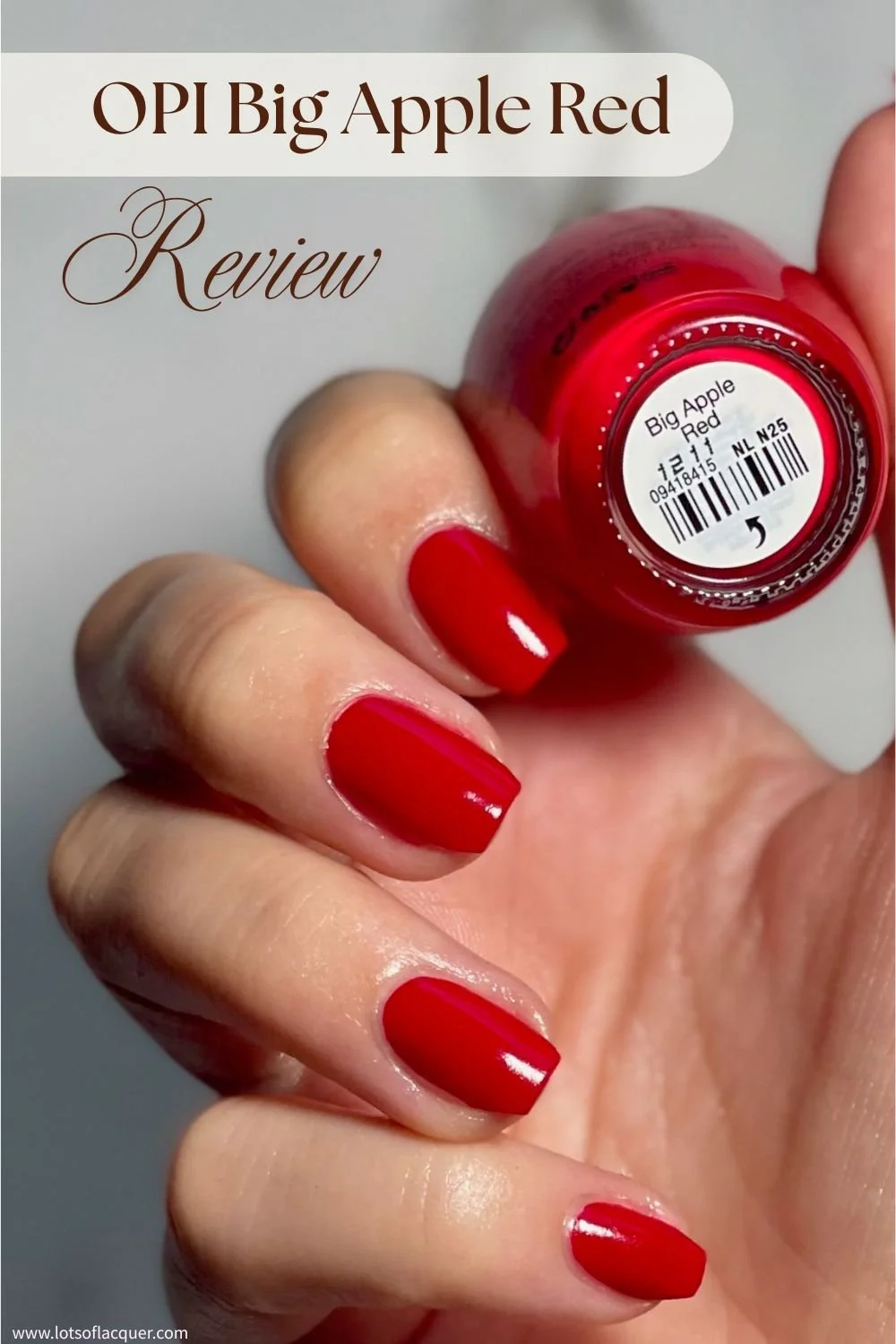 OPI Big Apple Red Review