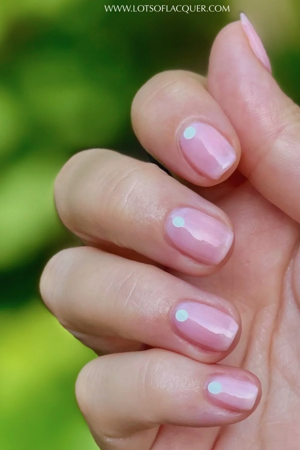 white dot nail art, simple, easy beginner friendly nail design
