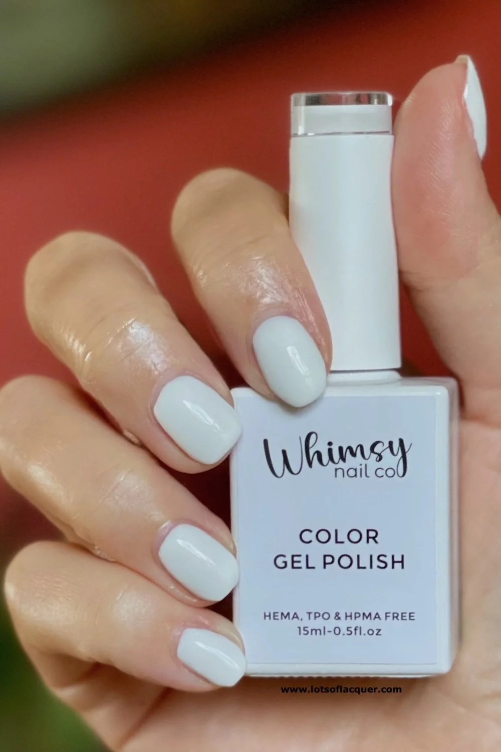 Whimsy Nail Co Color Gel Polish Blank Slate - HEMA FREE white gel nail color