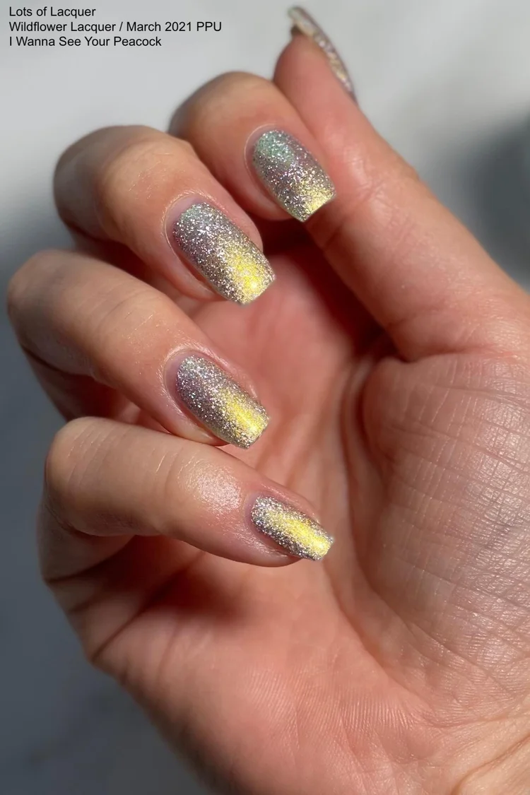 Blue Holographic Nails — Lots of Lacquer