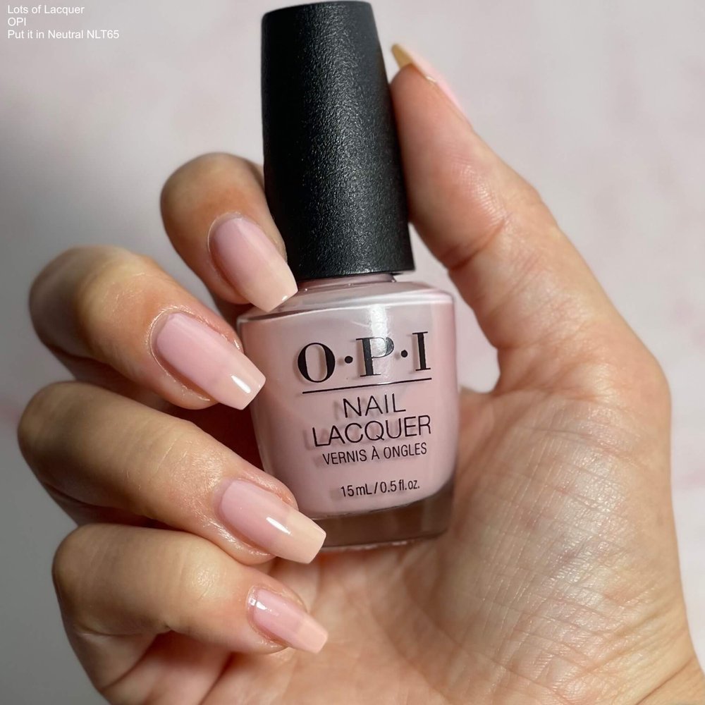 Opi put it in neutral vs tiramisu for two lots of lacquer