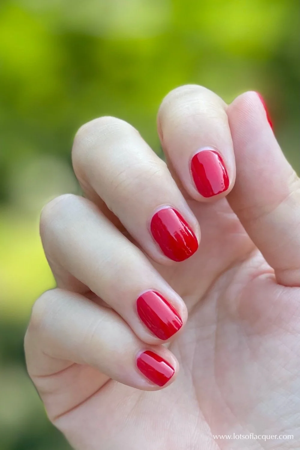 OPI Red Hot Rio swatch