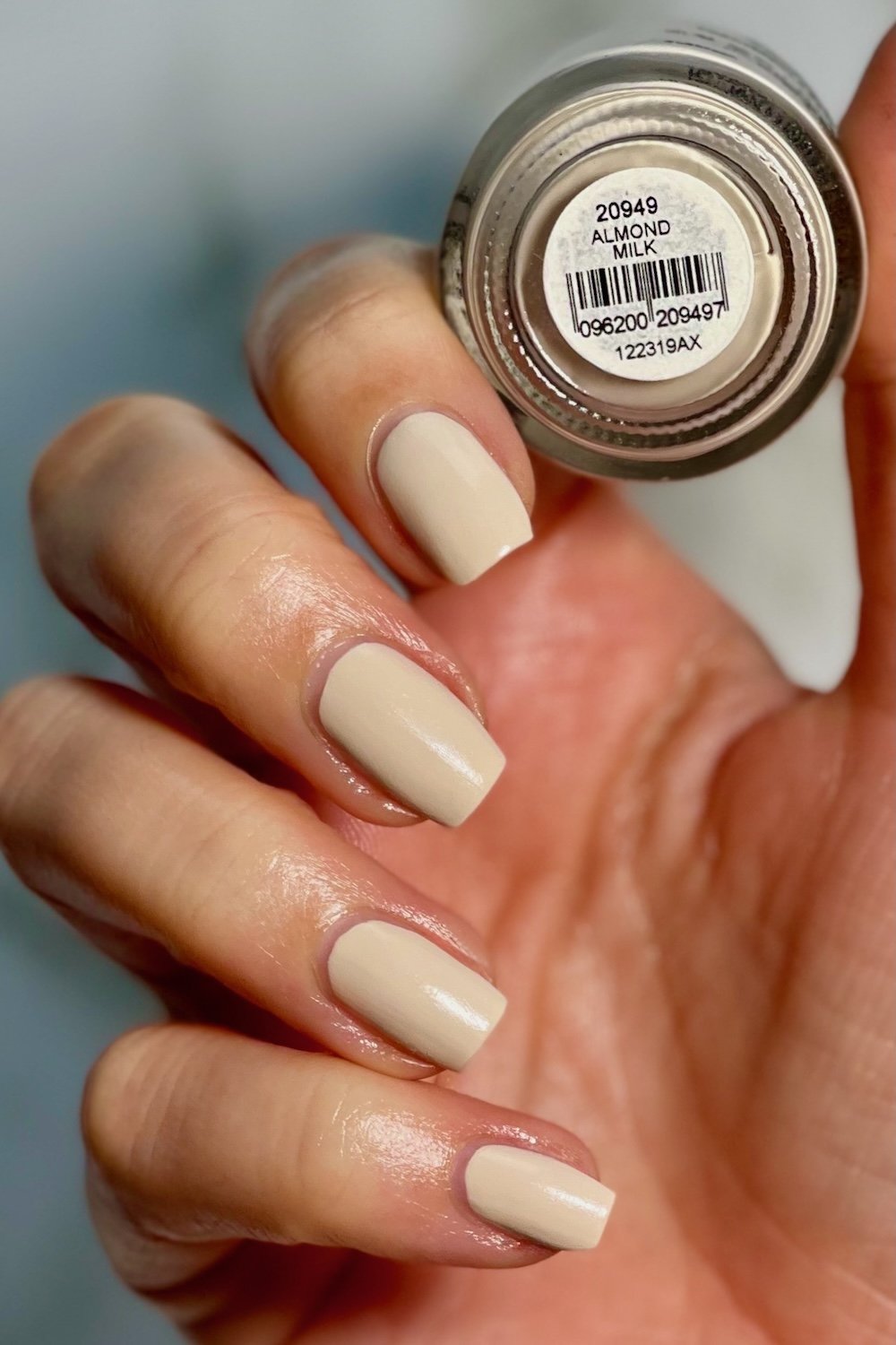 Orly Breathable Almond Milk swatches