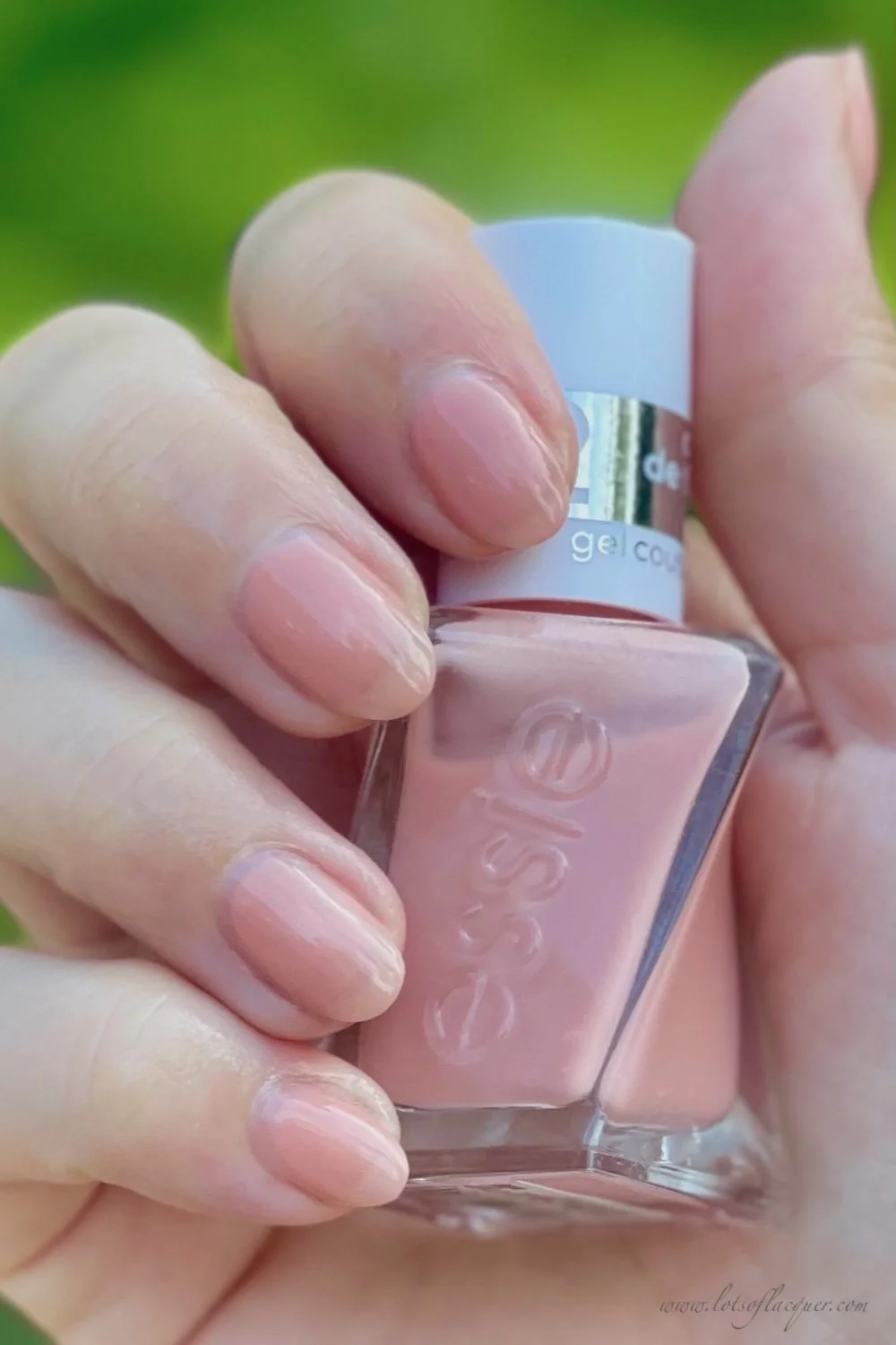 essie gel couture sheer silhouette swatch