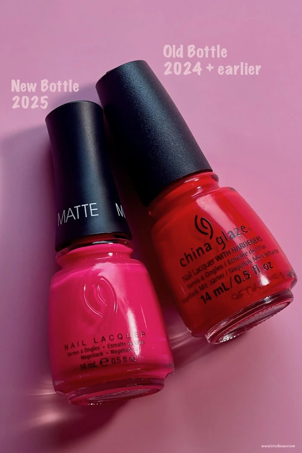 New Bottle VS Old Bottle China Glaze