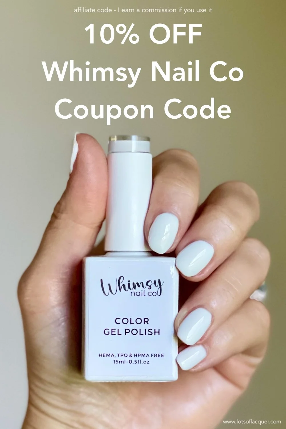 Gifted by Whimsy Nail Co / 10% OFF Whimsy Nail Co use code LOTSOFLACQUER / Color Gel Polish swatch Blank Slate Whimsy Nail Co