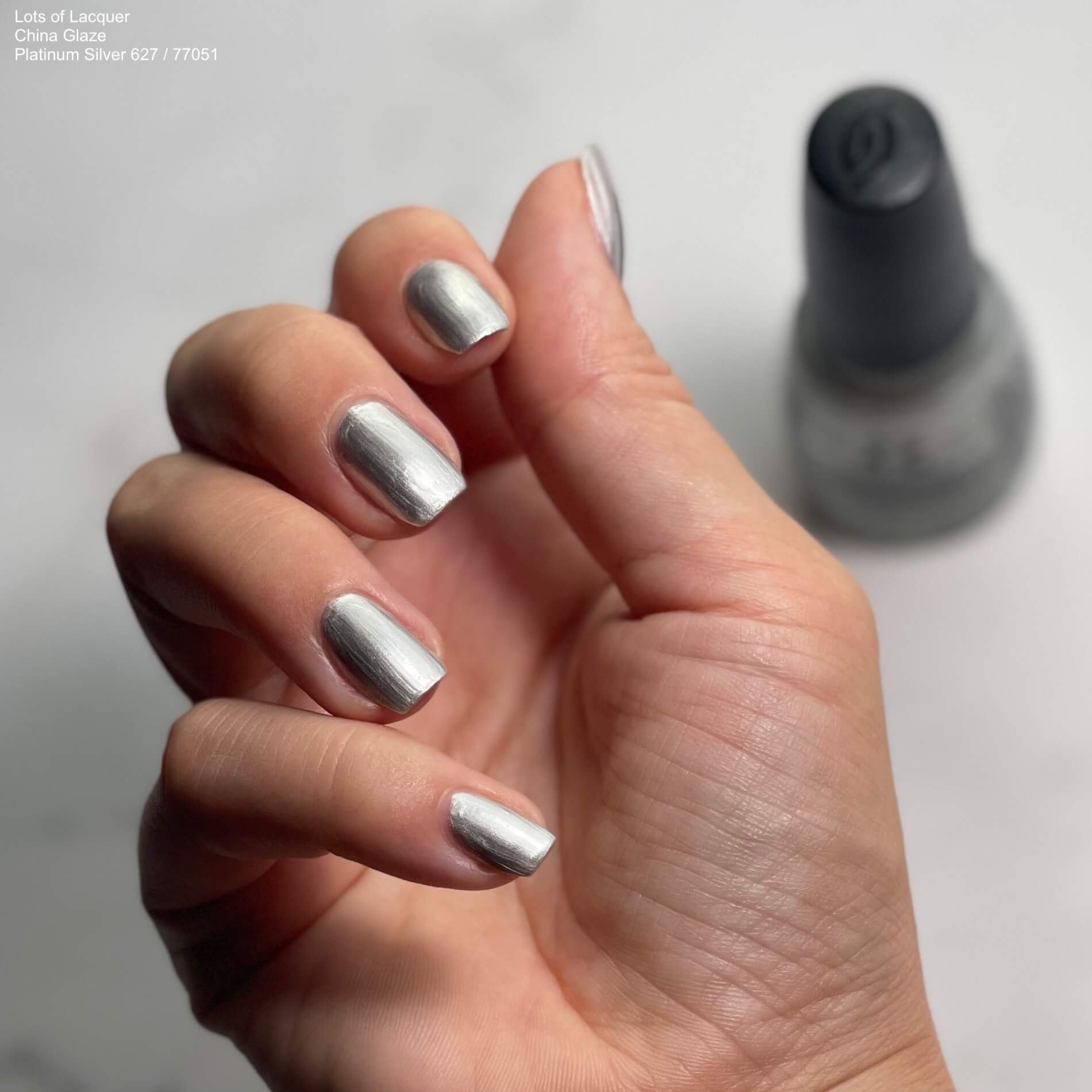 Silver Metallic Nail Lots of Lacquer
