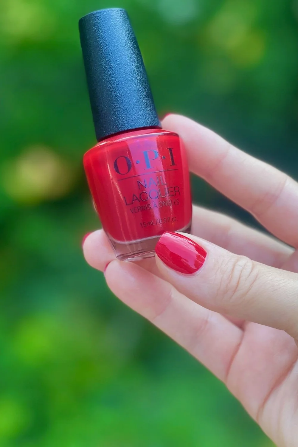 OPI Red Hot Rio swatch